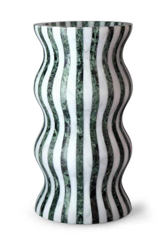 Versilia Striped Marble Vase
